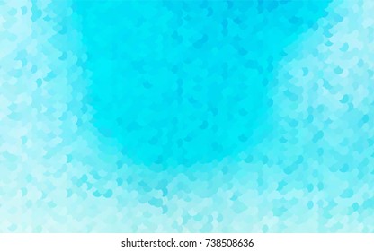 Light BLUE vector red pattern of geometric circles, shapes. Colorful mosaic banner. Geometric background with colored disks.