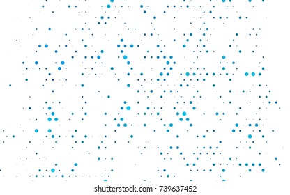 Light BLUE vector red pattern of geometric circles, shapes. Colorful mosaic banner. Geometric background with colored disks.