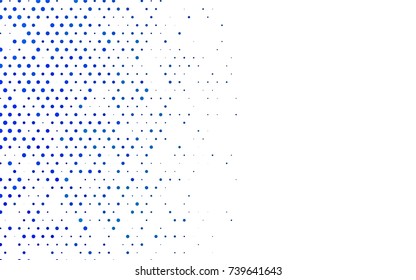 Light BLUE vector red pattern of geometric circles, shapes. Colorful mosaic banner. Geometric background with colored disks.