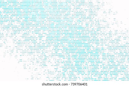 Light BLUE vector red pattern of geometric circles, shapes. Colorful mosaic banner. Geometric background with colored disks.