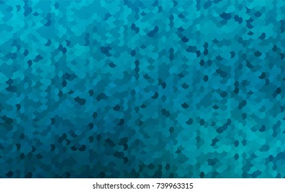 Light BLUE vector red pattern of geometric circles, shapes. Colorful mosaic banner. Geometric background with colored disks.