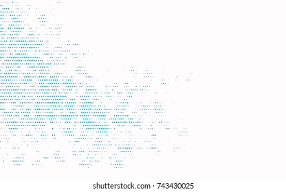 Light BLUE vector red pattern of geometric circles, shapes. Colorful mosaic banner. Geometric background with colored disks.