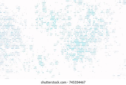 Light BLUE vector red pattern of geometric circles, shapes. Colorful mosaic banner. Geometric background with colored disks.