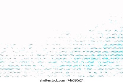 Light BLUE vector red pattern of geometric circles, shapes. Colorful mosaic banner. Geometric background with colored disks.
