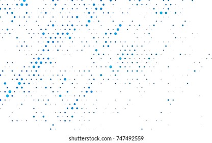 Light BLUE vector red pattern of geometric circles, shapes. Colorful mosaic banner. Geometric background with colored disks.