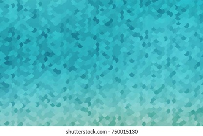 Light BLUE vector red pattern of geometric circles, shapes. Colorful mosaic banner. Geometric background with colored disks.