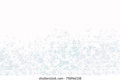 Light BLUE vector red pattern of geometric circles, shapes. Colorful mosaic banner. Geometric background with colored disks.