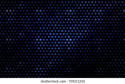 Light BLUE vector red pattern of geometric circles, shapes. Colorful mosaic banner. Geometric background with colored disks.