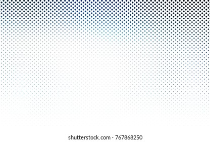 Light BLUE vector red pattern of geometric circles, shapes. Colorful mosaic banner. Geometric background with colored disks.