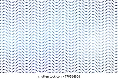 Light BLUE vector red pattern of geometric circles, shapes. Colorful mosaic banner. Geometric background with colored disks.