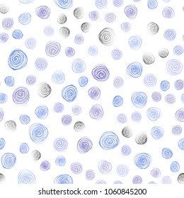 Light BLUE vector seamless abstract doodle wallpaper. Decorative illustration with doodles on abstract template. Elegant pattern for a brand book.
