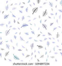 Light BLUE vector seamless  abstract doodle background. Decorative illustration with doodles on abstract template. Template for backgrounds of cell phones.