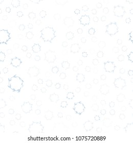Light BLUE vector seamless  backdrop with dots. Blurred decorative design in abstract style with bubbles. New design for ad, poster, banner of your website.