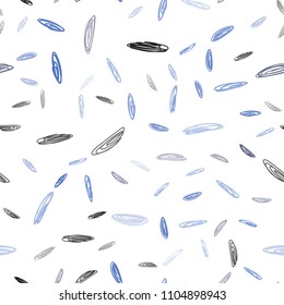 Light BLUE vector seamless backdrop with dots. Blurred bubbles on abstract background with colorful gradient. Pattern can be used as texture of wallpapers.