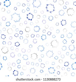 Light BLUE vector seamless backdrop with dots. Abstract illustration with colored bubbles in nature style. New design for ad, poster, banner of your website.
