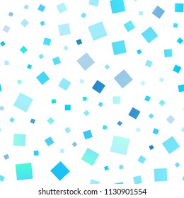 Light BLUE vector seamless backdrop with rectangles, squares. Illustration with set of colorful rectangles. Pattern can be used for websites.