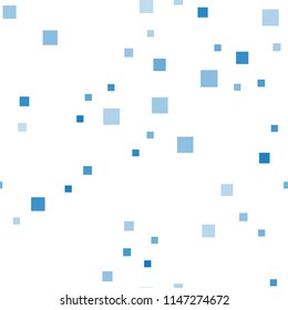 Light BLUE vector seamless backdrop with rectangles, squares. Illustration with set of colorful rectangles. Pattern can be used for websites.