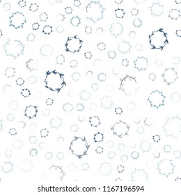 Light BLUE vector seamless backdrop with dots. Glitter abstract illustration with blurred drops of rain. Pattern can be used for ads, leaflets.