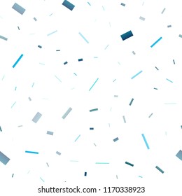 Light BLUE vector seamless backdrop with rectangles, squares. Beautiful illustration with rectangles and squares. Pattern for commercials.