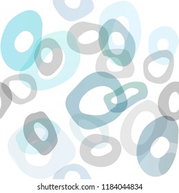 Light BLUE vector seamless backdrop with dots, spots. Modern abstract illustration with colorful water drops. Pattern for design of fabric, wallpapers.
