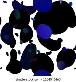 Light BLUE vector seamless backdrop with dots, spots. Illustration with set of shining colorful abstract circles. Pattern for trendy fabric, wallpapers.