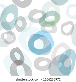 Light BLUE vector seamless backdrop with dots, spots. Modern abstract illustration with colorful water drops. Trendy design for wallpaper, fabric makers.