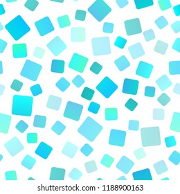 Light BLUE vector seamless backdrop with rectangles, squares. Decorative design in abstract style with rectangles. Smart design for your business advert.