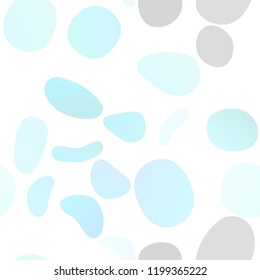 Light BLUE vector seamless backdrop with dots, spots. Modern abstract illustration with colorful water drops. Pattern for design of window blinds, curtains.
