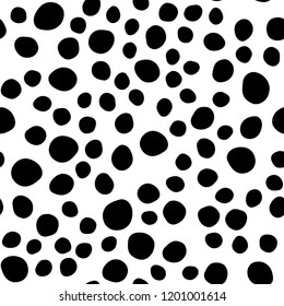 Light BLUE vector seamless backdrop with dots, spots. Colorful illustration with blurred circles in nature style. Pattern for design of fabric, wallpapers.
