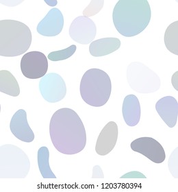 Light BLUE vector seamless backdrop with dots, spots. Colorful illustration with blurred circles in nature style. Template for business cards, websites.