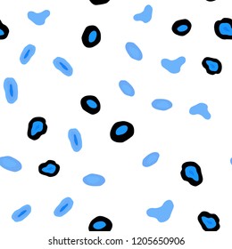 Light BLUE vector seamless backdrop with dots. Blurred bubbles on abstract background with colorful gradient. Design for textile, fabric, wallpapers.