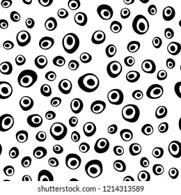 Light BLUE vector seamless backdrop with dots, spots. Modern abstract illustration with colorful water drops. Pattern for design of window blinds, curtains.