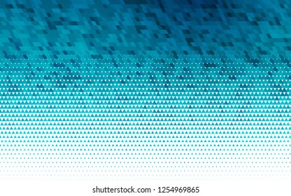Light BLUE vector seamless backdrop with lines, triangles. Abstract gradient illustration with triangles. Design for textile, fabric, wallpapers.