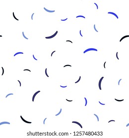 Light BLUE vector seamless backdrop with curved lines. Shining colorful illustration in simple style. New composition for your brand book.