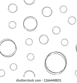 Light BLUE vector seamless backdrop with dots. Abstract illustration with colored bubbles in nature style. Design for textile, fabric, wallpapers.