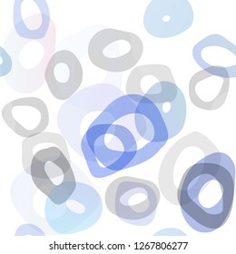 Light BLUE vector seamless backdrop with dots, spots. Glitter abstract illustration with blurred drops of rain. Pattern for trendy fabric, wallpapers.