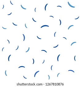 Light BLUE vector seamless backdrop with curved lines. A completely new colorful illustration in simple style. Abstract style for your business design.