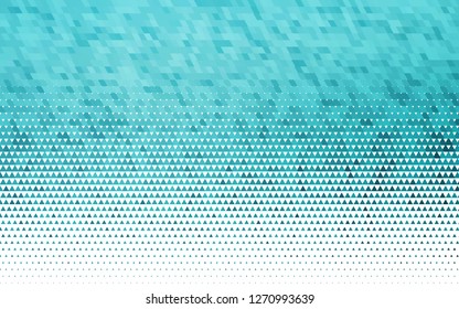 Light BLUE vector seamless backdrop with lines, triangles. Illustration with set of colorful triangles. Pattern for design of fabric, wallpapers.