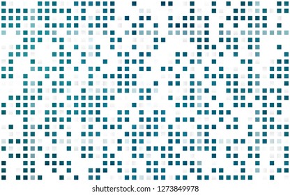 Light BLUE vector seamless backdrop with rectangles, squares. Glitter abstract illustration with rectangular shapes. Template for business cards, websites.