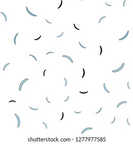 Light BLUE vector seamless backdrop with wry lines. Creative illustration in halftone style with gradient. New composition for your brand book.