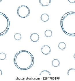 Light BLUE vector seamless backdrop with dots. Illustration with set of shining colorful abstract circles. Design for textile, fabric, wallpapers.