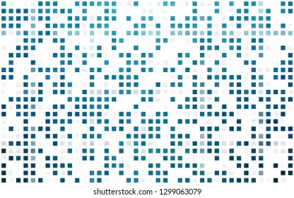 Light BLUE vector seamless backdrop with rectangles, squares. Abstract gradient illustration with rectangles. Pattern for trendy fabric, wallpapers.