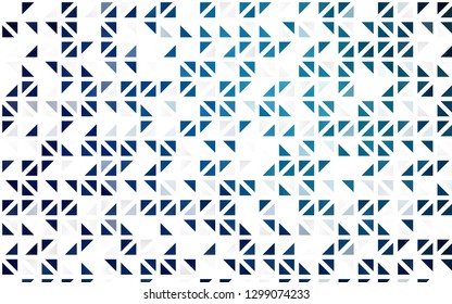 Light BLUE vector seamless backdrop with lines, triangles. Abstract gradient illustration with triangles. Pattern for trendy fabric, wallpapers.