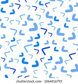 Light BLUE vector seamless  background with curved circles. Colorful illustration in abstract marble style with gradient. Marble style for your business design.