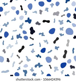 Light BLUE vector seamless background with lamp shapes. Glitter abstract illustration with wry lines. The template for cell phone backgrounds.
