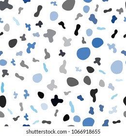 Light BLUE vector seamless background with bent lines. Colorful abstract illustration with gradient lines. Marble design for your web site.
