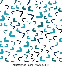 Light BLUE vector seamless  background with liquid shapes. A vague circumflex abstract illustration with gradient. Brand-new design for your ads, poster, banner.