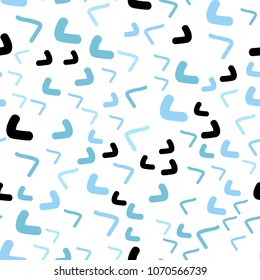 Light BLUE vector seamless  background with bubble shapes. Geometric illustration in marble style with gradient.  Pattern for your business design.