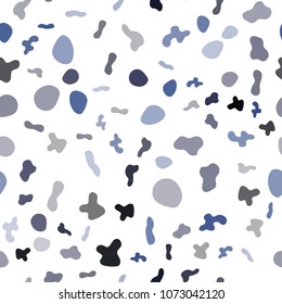 Light BLUE vector seamless background with curved circles. A completely new color illustration in marble style. The template for cell phone backgrounds.