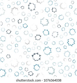 Light BLUE vector seamless  background with bubbles. Beautiful colored illustration with blurred circles in nature style. Pattern can be used as texture of wallpapers.